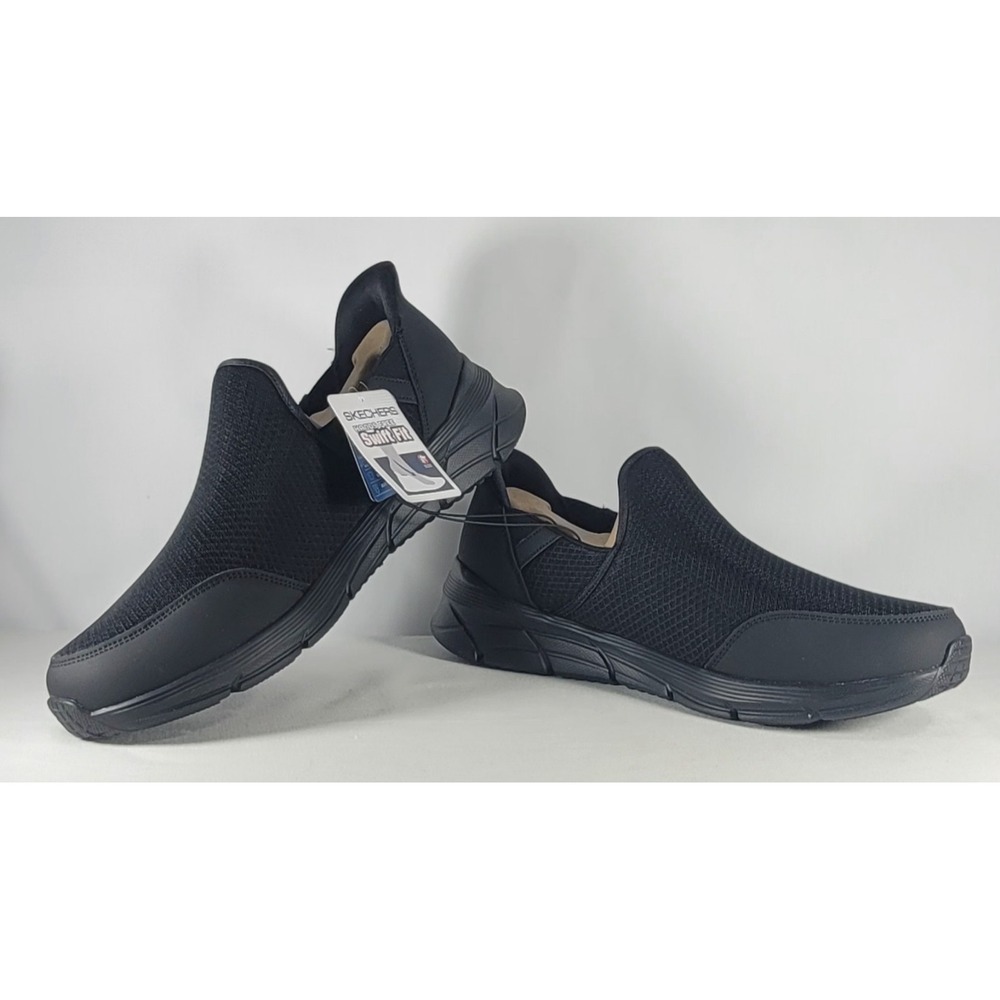 Skechers Shoes Men's Slip Ins Swift Fit Black Sneaker Memory Foam 16997S Size 13